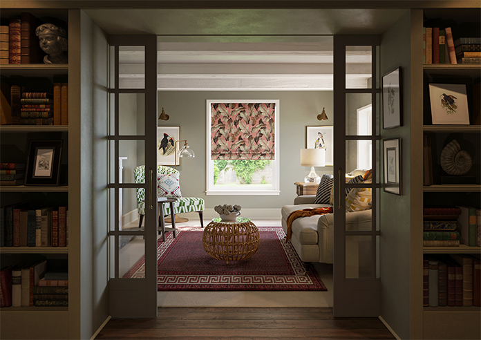 Nicobar, Blush - Motorised Roman Blind - Image 8
